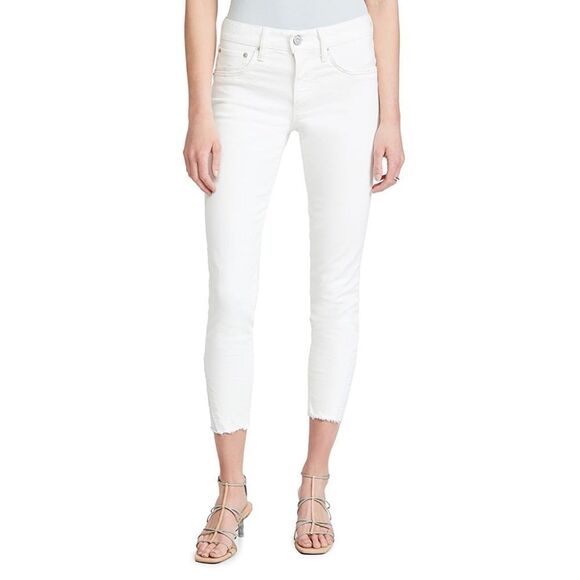 MOUSSY VINTAGE Mv Burnside Skinny Jeans white size 25” - Picture 6 of 8